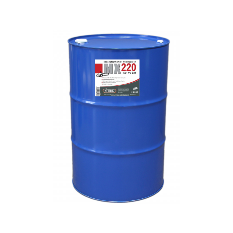 Huile de chaîne de tronçonneuse KETTLITZ-MX220 Minérale - 208 Litres ISO VG 220
