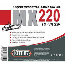 Huile de chaîne de tronçonneuse KETTLITZ-MX220 Minérale - 1000 Litres ISO VG 220
