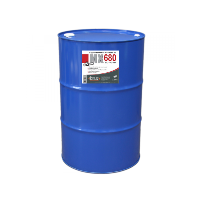 Huile de chaîne de tronçonneuse KETTLITZ-MX680 Minérale - 208 Litres ISO VG 680
