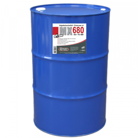 Fût d'huile de chaîne minérale KETTLITZ-MX680 - 208 Litres
