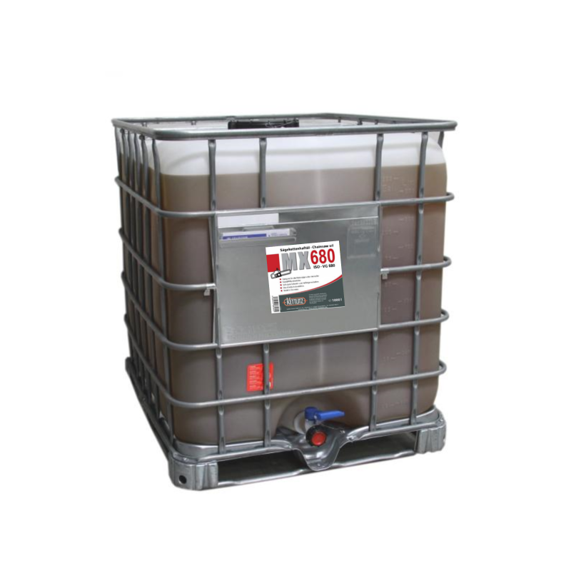 Huile de chaîne de tronçonneuse KETTLITZ-MX680 Minérale - 1000 Litres ISO VG 680