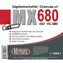 Huile de chaîne de tronçonneuse KETTLITZ-MX680 Minérale - 1000 Litres ISO VG 680