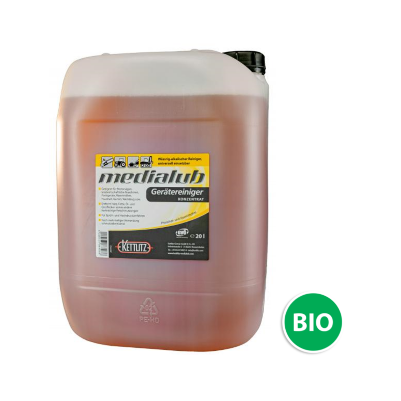 Nettoyant universel alcalin concentré à base aqueuse KETTLITZ-Medialub Equipment Cleaner - 20 Litres