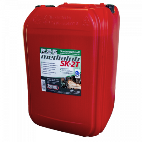 Bidon de mélange pour moteur 2 temps prêt à l'emploi KETTLITZ-Medialub SK-2T - 25 Litres