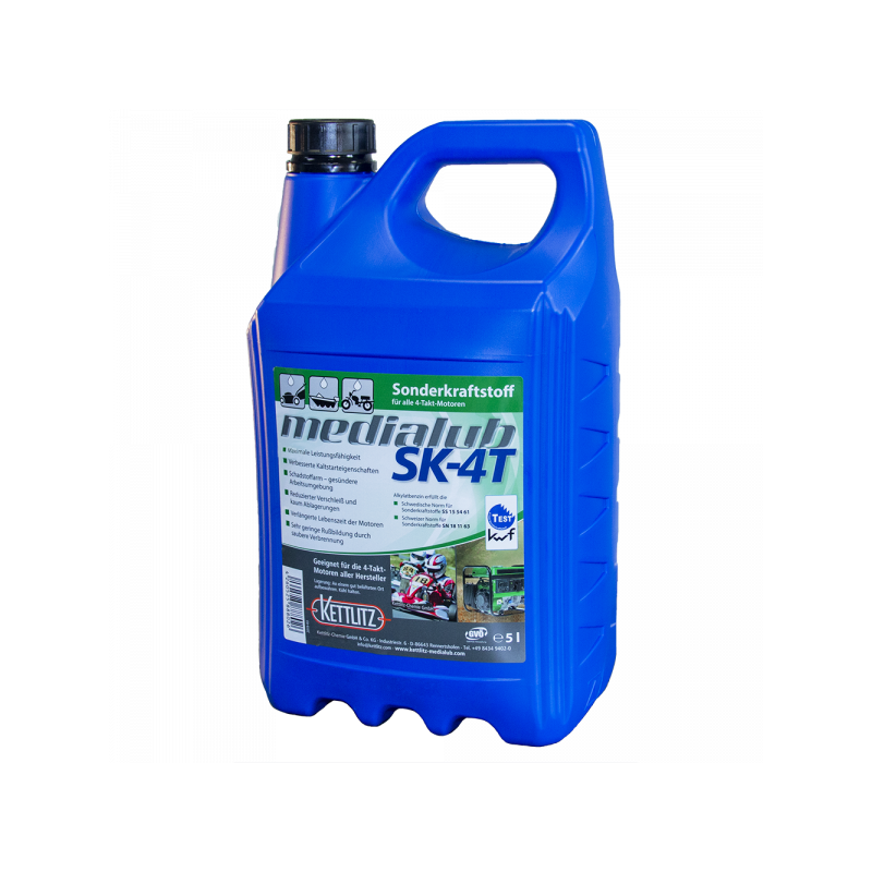 Carburant spécial 4 temps prêt à l'emploi KETTLITZ-Medialub SK-4T - 5 Litres