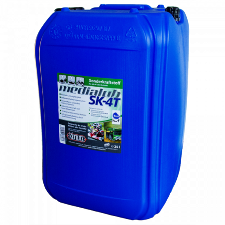 Bidon de mélange pour moteur 4 temps prêt à l'emploi KETTLITZ-Medialub SK-4T - 25 Litres