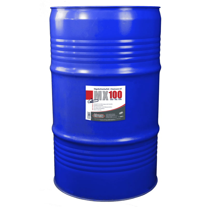 Huile de chaîne de tronçonneuse KETTLITZ-MX100 Minérale - 60 Litres ISO VG 100