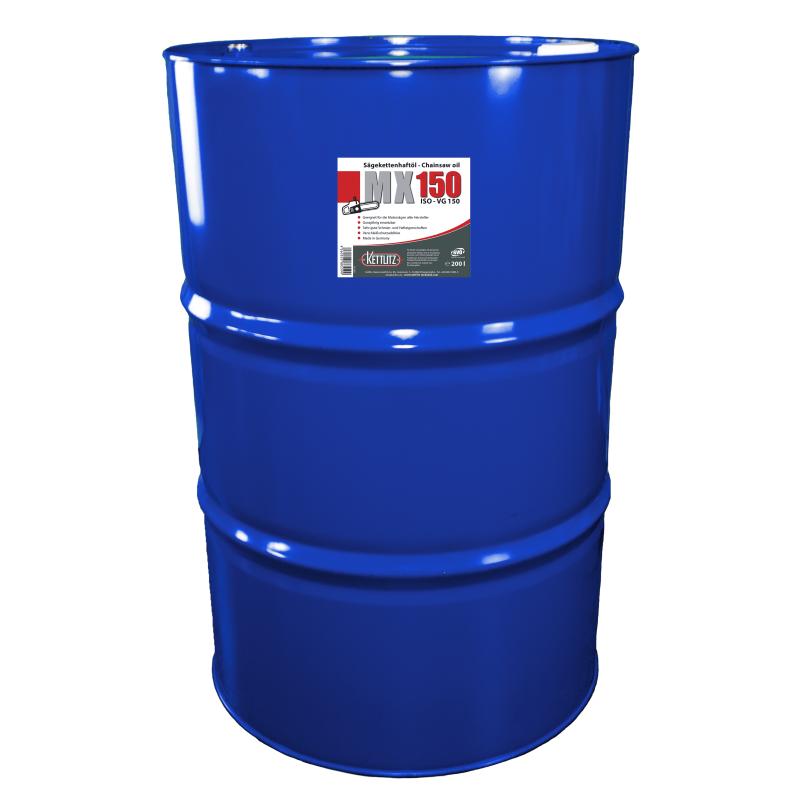 Huile de chaîne de tronçonneuse KETTLITZ-MX150 Minérale - 208 Litres ISO VG 150