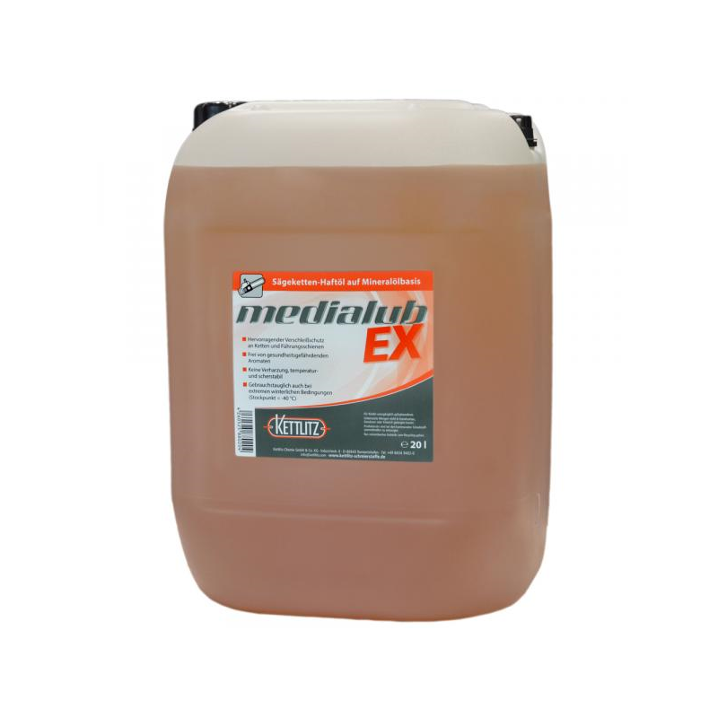 Huile de chaîne de tronçonneuse KETTLITZ-Medialub EX Minérale - 20 Litres ISO VG 95