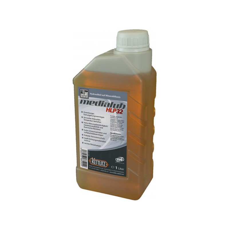 Huile hydraulique KETTLITZ-Medialub HLP 32 - 1 litre Huile hydraulique KETTLITZ-Medialub HLP 32 - 1 litre