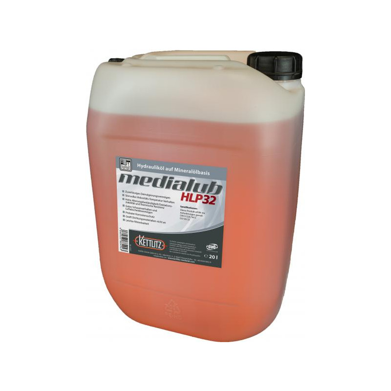 Huile hydraulique KETTLITZ-Medialub HLP 32 - 20 litres Huile hydraulique KETTLITZ-Medialub HLP 32 - 20 litres