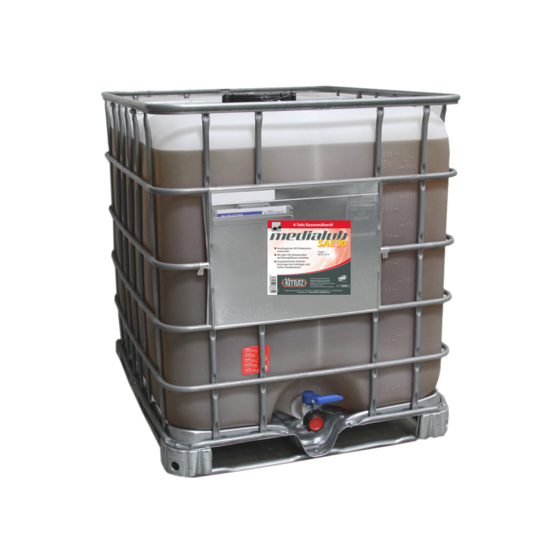 Huile moteur pour tondeuse à gazon 4 temps KETTLITZ-Medialub SAE 30 - 1000 Litres Huile moteur pour tondeuse à gazon 4 temps KETTLITZ-Medialub SAE 30 - 1000 Litres