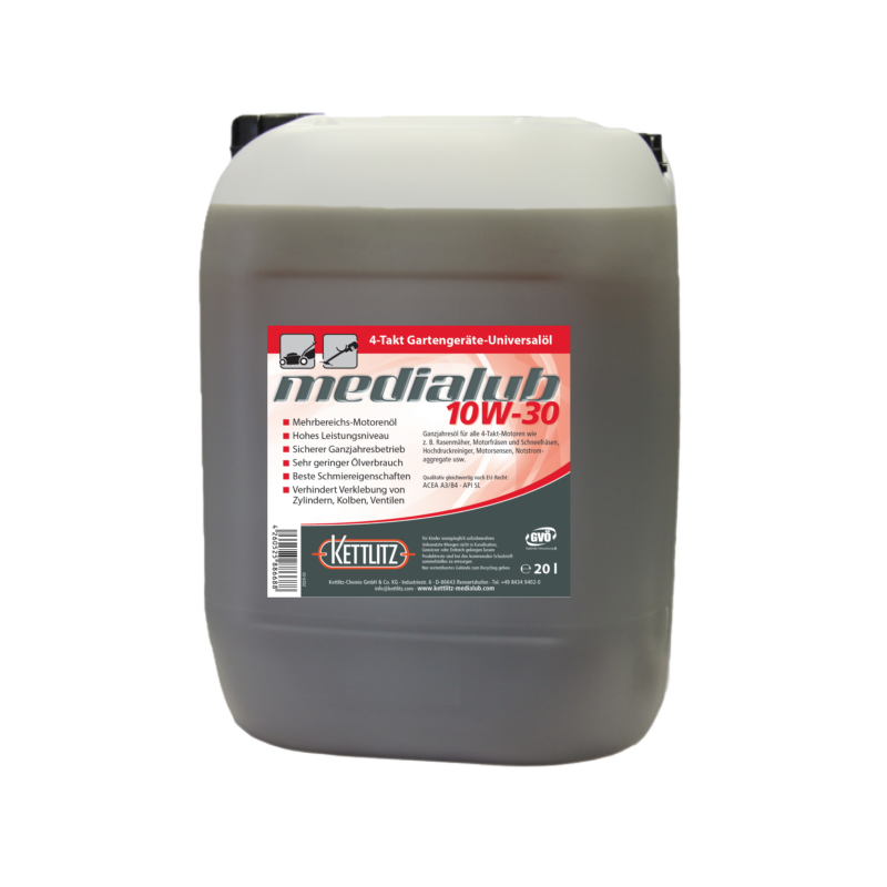 Huile moteur universelle KETTLITZ-Medialub 10W30 - 20 Litres Huile moteur universelle KETTLITZ-Medialub 10W30 - 20 Litres