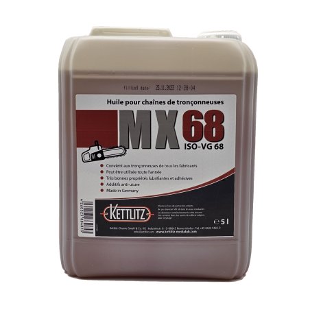 Bidon d'huile de chaîne minérale KETTLITZ-MX68 - 5 Litres