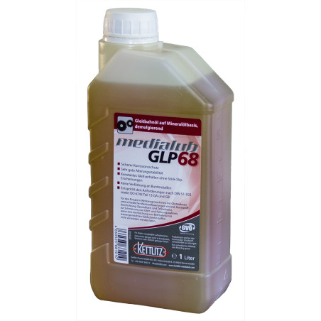Bidon d'huile pour machines-outils KETTLITZ-Medialub GLP 68 - 1 Litre