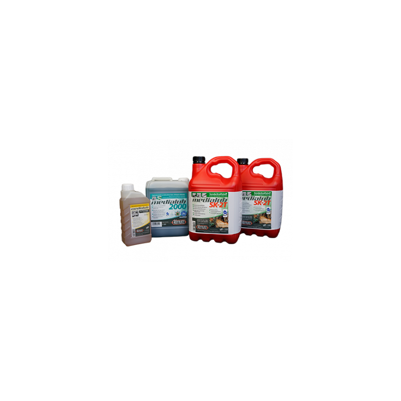 FORST TO GO, 2 x 5 litres Medialub SK-2T, 5 litres Medialub 2000, 1 litre de nettoyant Medialub