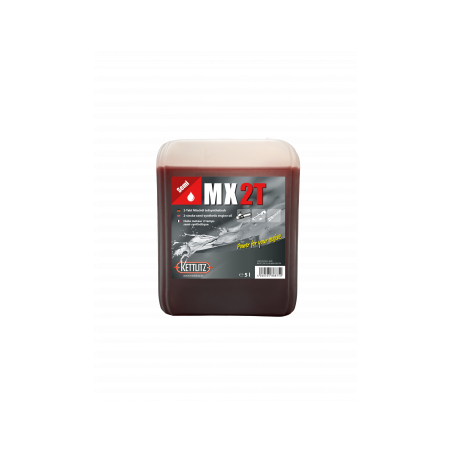 Huile KETTLITZ-MX pour moteurs 2 temps - Bidon de 5 litres