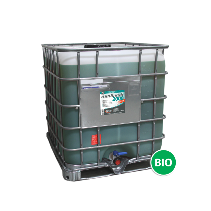 Huile de chaîne de tronçonneuse KETTLITZ-Medialub 2000 AKKU Biodégradable - 1000 Litres ISO VG 46 Huile de chaîne de tronçonneuse KETTLITZ-Medialub 2000 AKKU Biodégradable - 1000 Litres ISO VG 46