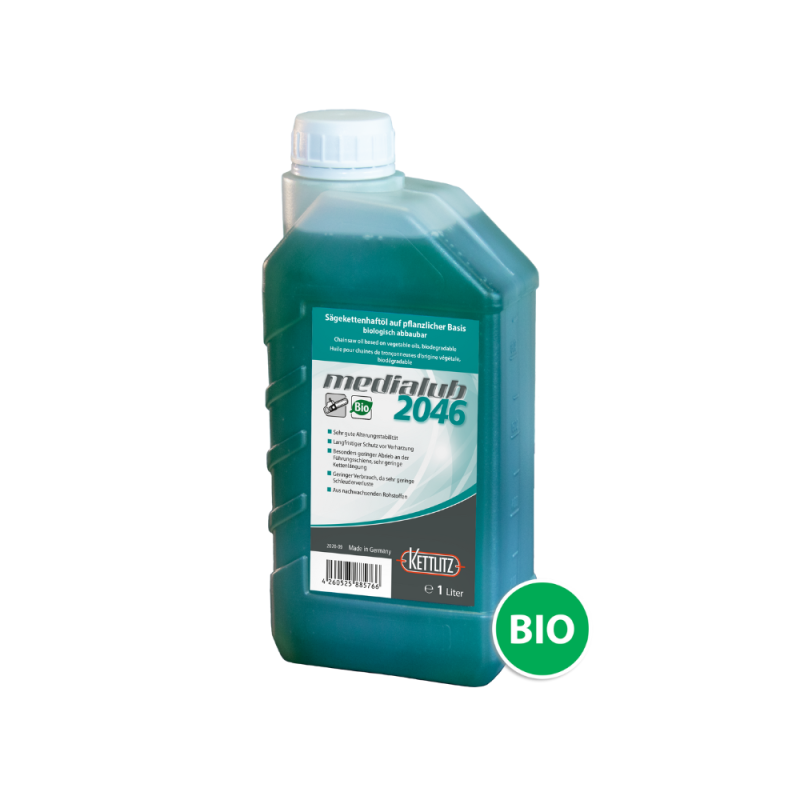 Huile de chaîne KETTLITZ-Medialub 2046 Biodégradable - 1 Litre Huile de chaîne KETTLITZ-Medialub 2046 Biodégradable - 1 Litre