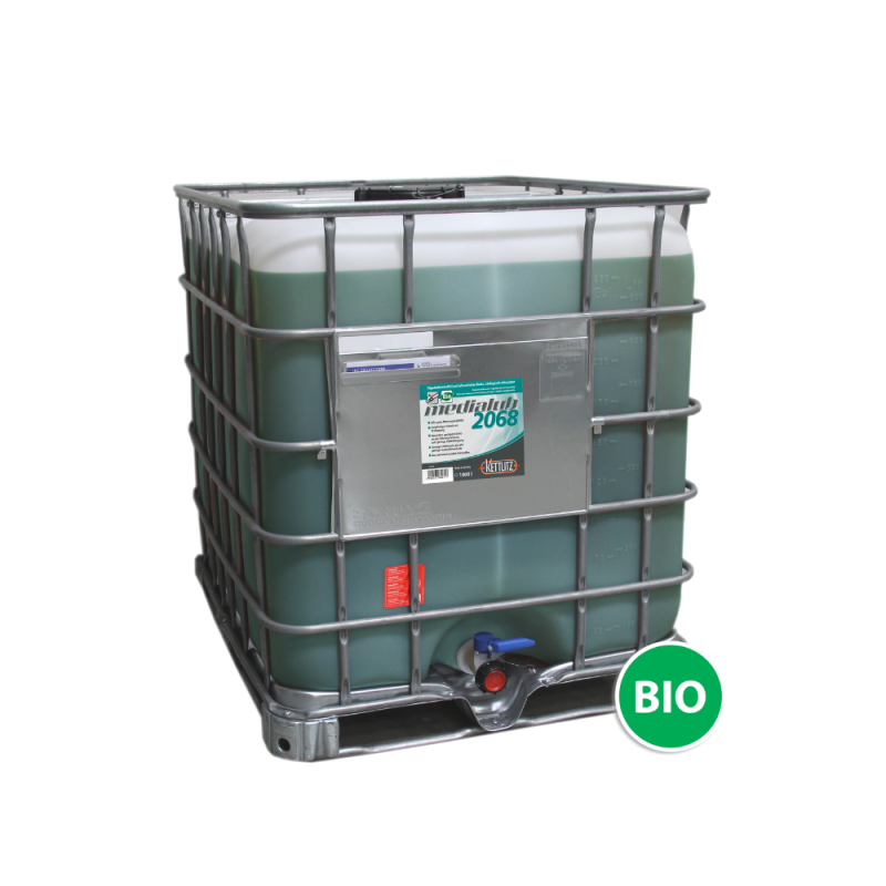 Huile de chaîne de tronçonneuse KETTLITZ-Medialub 2068 Biodégradable - 1000 Litres ISO VG 68 Huile de chaîne de tronçonneuse KETTLITZ-Medialub 2068 Biodégradable - 1000 Litres ISO VG 68